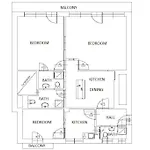 Apartamento Art Deco 3 Bedroom, 3 Bathroom, Balcony